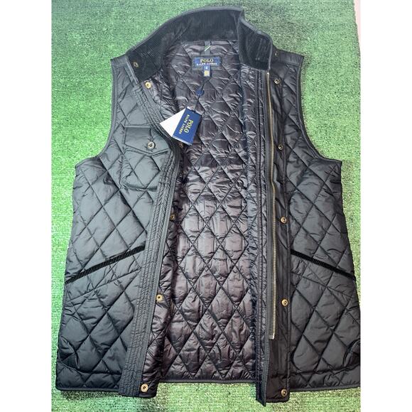 Polo Ralph Lauren Men's Logo Patch Water-Repellent Quilted Vest - LT - Picture 6 of 13